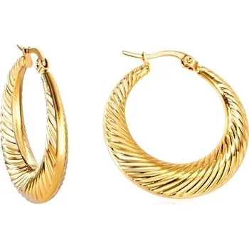 Náušnice Náušnice kruhy ve zlaté barvě - 119G 15mm