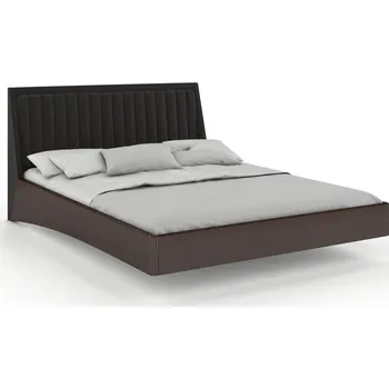 Postel Buková levitující postel Ulf 120x200 cm - masiv 4 cm Čalounění postele: Trinity 16, Odstín moření: Palisander, Rozměr: 120x200