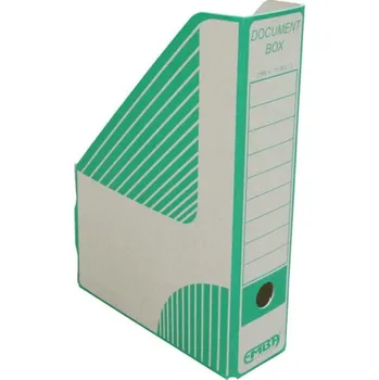 Archivační box Emba kartonový box na dokumenty A4 75 mm - 25 ks zelený