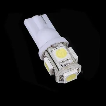Autožárovka LED žárovka T10 W5W 5x 3SMD bílá