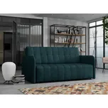 Rozkládací pohovka s úložným prostorem ASUKA 3 - tmavá tyrkysová