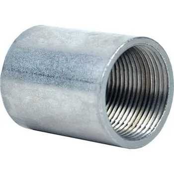 kabelová chránička Spojka závitová pro ocelové závitové trubky EN pr. 40 mm, závit M40x1,5, ZN-Ni.