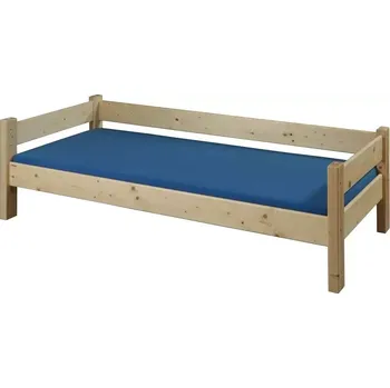 Postel Dřevěná postel Sendy 200x90 Bílá Doprava ZDARMA.