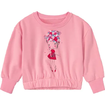 Dívčí mikina lupilu® Dívčí mikina (122/128, světle růžová)