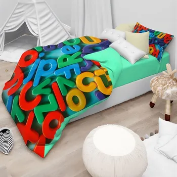 Povlečení Dětské povlečení do postýlky - abeceda