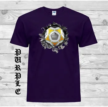 Chlapecké tričko detske-levne-bavlnene-tricko-potisk-fotbalovy-mic Barva: Purple - purpurová, velikost: 164