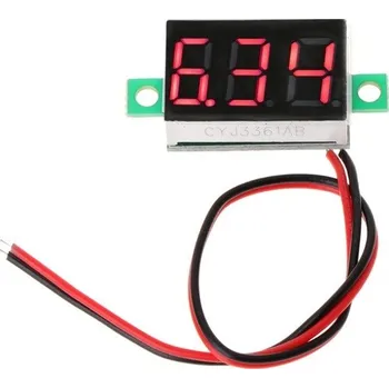 Digitální voltmetr LED červený mini 0.36 (4.5V-30V)