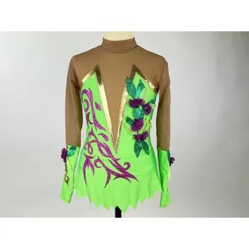 VFstyle Dres na gymnastiku Ophelia zelený Velikost 146