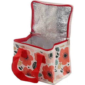 Termotaška Vlčí mák - Skládací izolační taška na svačiny a obědy