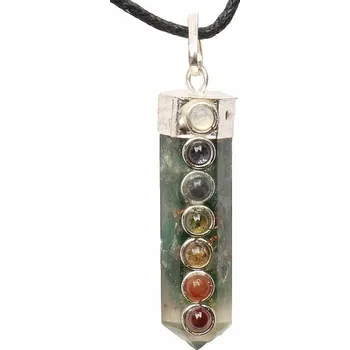 Přívěsek Orgonit čakrový přívěsek krystal s avanturínem cca 3,5 cm