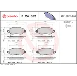 Sada brzdových destiček, kotoučová brzda BREMBO P 24 052