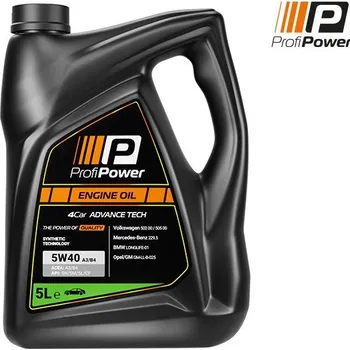 Motorový olej Motorový olej ProfiPower 5W40 PP A3B4 5