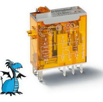 Relé Miniaturní průmyslové relé, DIN, 2P/8A, 230V AC, MA_LED FINDER 46.52.8.230.0054