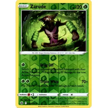 Společenská hra Pokémon karta Zarude 016/159 Reverse Holo - Crown Zenith