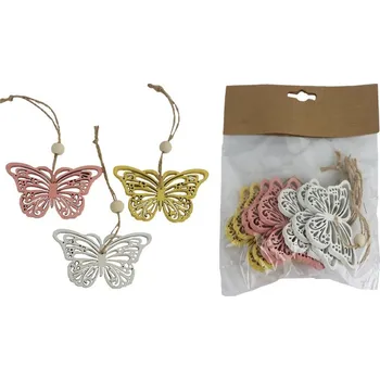 Velikonoční dekorace Dekorace motýlek, 8 ks D6238