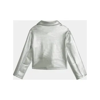 Calvin Klein Jeans Ramones bunda Perfecto IG0IG02307 Stříbrná Regular Fit 12Y