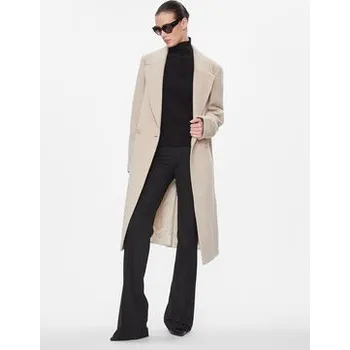 Dámský kabát Marc Aurel Vlněný kabát 5431 1025 24677 Béžová Relaxed Fit 44