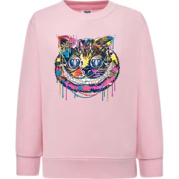 Chlapecká mikina detska_klasicka_levna_mikina_kocka_skliba Barva: Pink - růžová, Dětská bavlněná trička JHK: XL