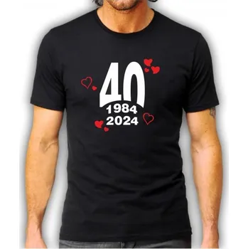 Pánské tričko pánské tričko NAROZENINOVÉ 40 S Bílá