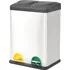 Odpadkový koš Odpadkový koš na tříděný odpad 56,5 x 41 x 34,5  cm 36 l nerez matný