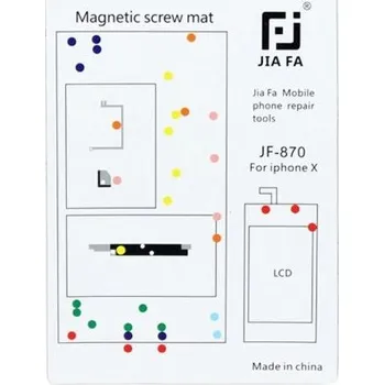 JIAFA magnetická servisní podložka pro opravu iPhone X - bílá