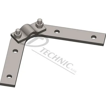 Hromosvod DJ 4 d Spodní držák jímací tyče na krov - d 20 mm DT TECHNIC 100120