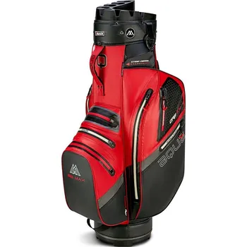 Golfový bag Big Max Aqua Silencio 4 Organizer cart bag, červeno/černý