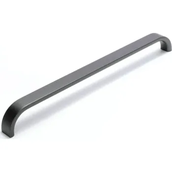 Nábytkové kování Rujzdesign Úchytka LESSIA / Grafitová nerez 128 mm