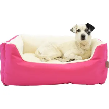 Pelíšek pro psa Samohýl Exclusive Pelech obdélník Rina růžová/bílá 60x40cm