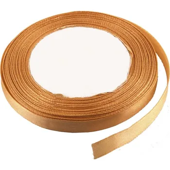 Stuha Stuha saténová 1 cm x 23 m - okrová