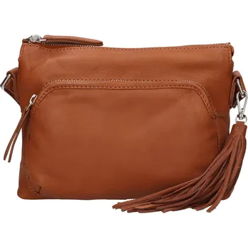 Kabelka Dámská kožená crossbody kabelka The Trend Emma - koňak