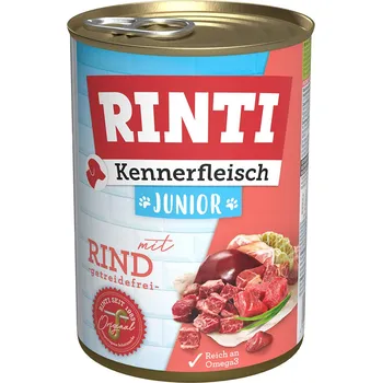 Krmivo pro psa 24x400g RINTI Kennerfleisch Junior - Hovězí