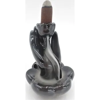 Vonná tyčinka Stojan na vonné jehlánky "Tekoucí dým" Lotos a ruka