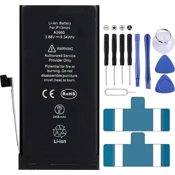 Baterie pro mobilní telefon Baterie pro iPhone 13 mini - instalační set