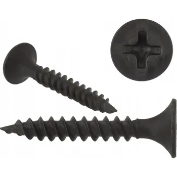 Šroub Koelner Samořezné vruty do dřeva černé / 100ks 3,5 mm 16 mm