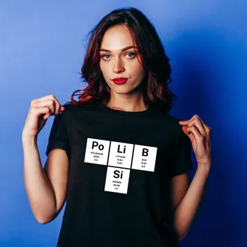 Dámské tričko Dámské tričko - PoLiBSi Barva: Bílá, Velikost: L