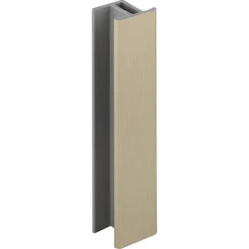 Stavební profil SCILM Průběžná spojka pro sokl / Kartáčovaná nerez 100 mm