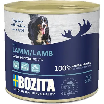 Krmivo pro psa 6x625g Bozita Paté konzerva - s jehněčím