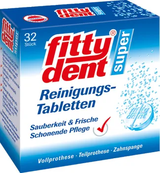 Péče o zubní náhradu FittyDent Čistící tablety na protézy 32 ks