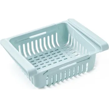 Příslušenství pro lednici Nastavitelná přihrádka do lednice | organizér do lednice - modrý