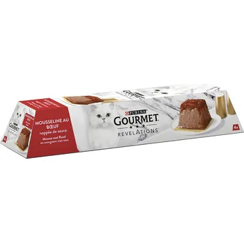 Krmivo pro kočku 4x57g Gourmet Revelations Mousse krmivo pro kočky - hovězí