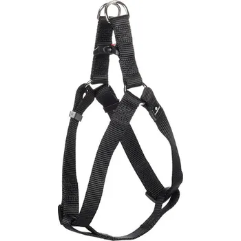 Postroj pro psa FLAMINGO Ziggi Step&Go postroj (M) 35-60x2cm - černý