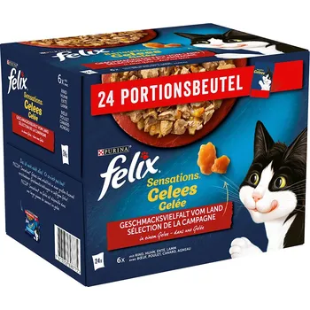 24x85g Kapsičky Felix "Sensations" - hovězí, kuřecí, kachní, jehněčí