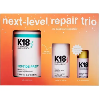 Kosmetická sada K18 Hair Next-Level Repair Trio dárková sada pro obnovu poškozených vlasů