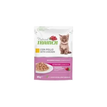 Krmivo pro kočku 12x85g mokré krmivo pro koťata Chicken Kitten & Young Natural Trainer Kitten