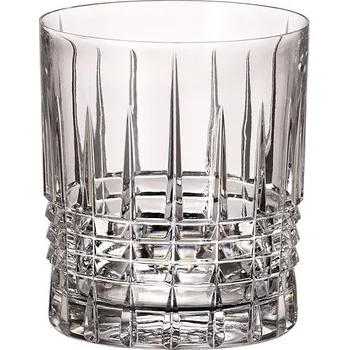 Sklenice BOHEMIA ROYAL CRYSTAL Sklenice 6 ks 350 ml Bohemia whisky, dekor PINNA