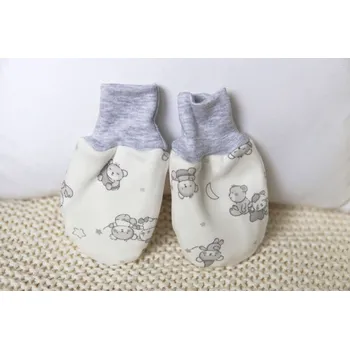 Rukavice AMÁLKA Zateplené rukavičky bez palečku, malí medvídci Velikost: 68-80