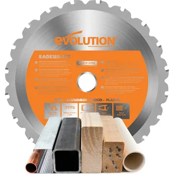 Řezný kotouč EVOLUTION POWER TOOLS Pilový kotouč EVOLUTION RAGE 185 mm - multifunkční EV018520