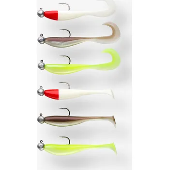 Umělá nástraha CAPERLAN Sada měkkých nástrah Natori SHD 75 / GRB 80 RTC BÍLÁ|KAŠTANOVÁ|ŽLUTÁ