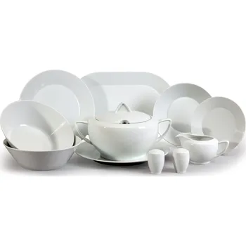 Talíř Thun LEA jídelní souprava 26 dílů, bílý porcelán